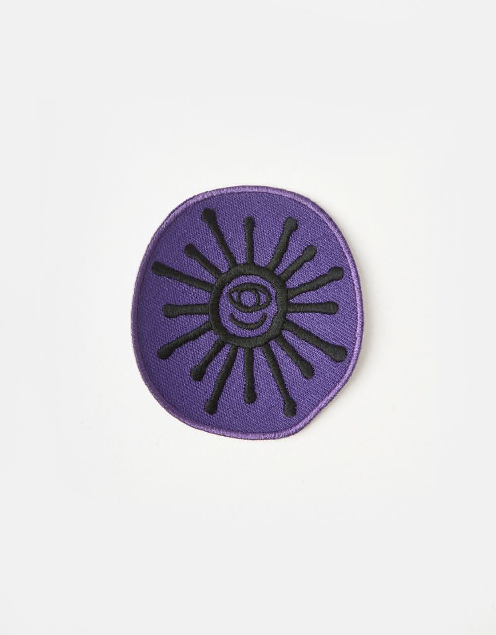 Route One Petroglyph Sun Embroidered Patch - Purple