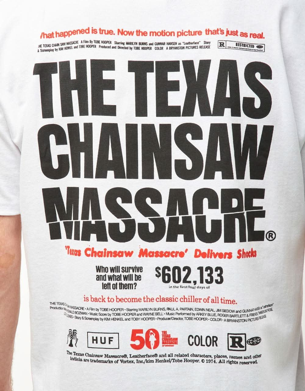 HUF x Texas Chainsaw Massacre Box Office T-Shirt - White