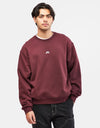 Nike SB Essential Logo Crew - Burgundy Crush/White