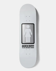 Girl Brophy Black White G056 Skateboard Deck - 8.56"