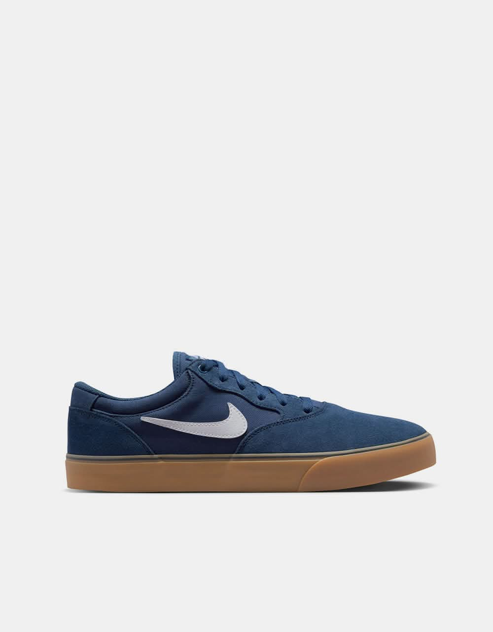 Nike SB Chron 2 Skate Shoes - Navy/White-Navy-Gum Lt Brown-Black