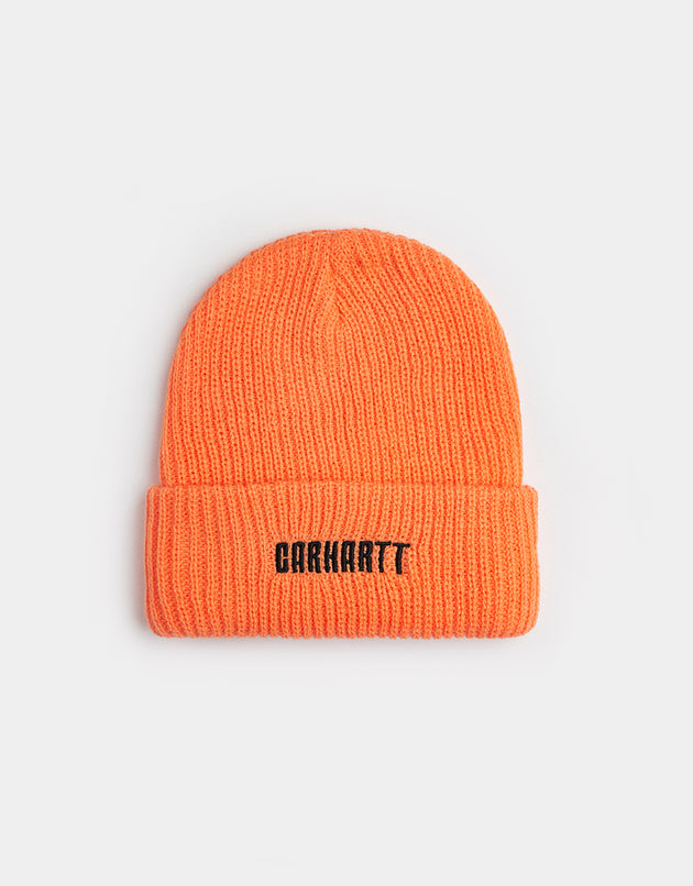 Carhartt WIP Industry Beanie - Lumo Orange/Black