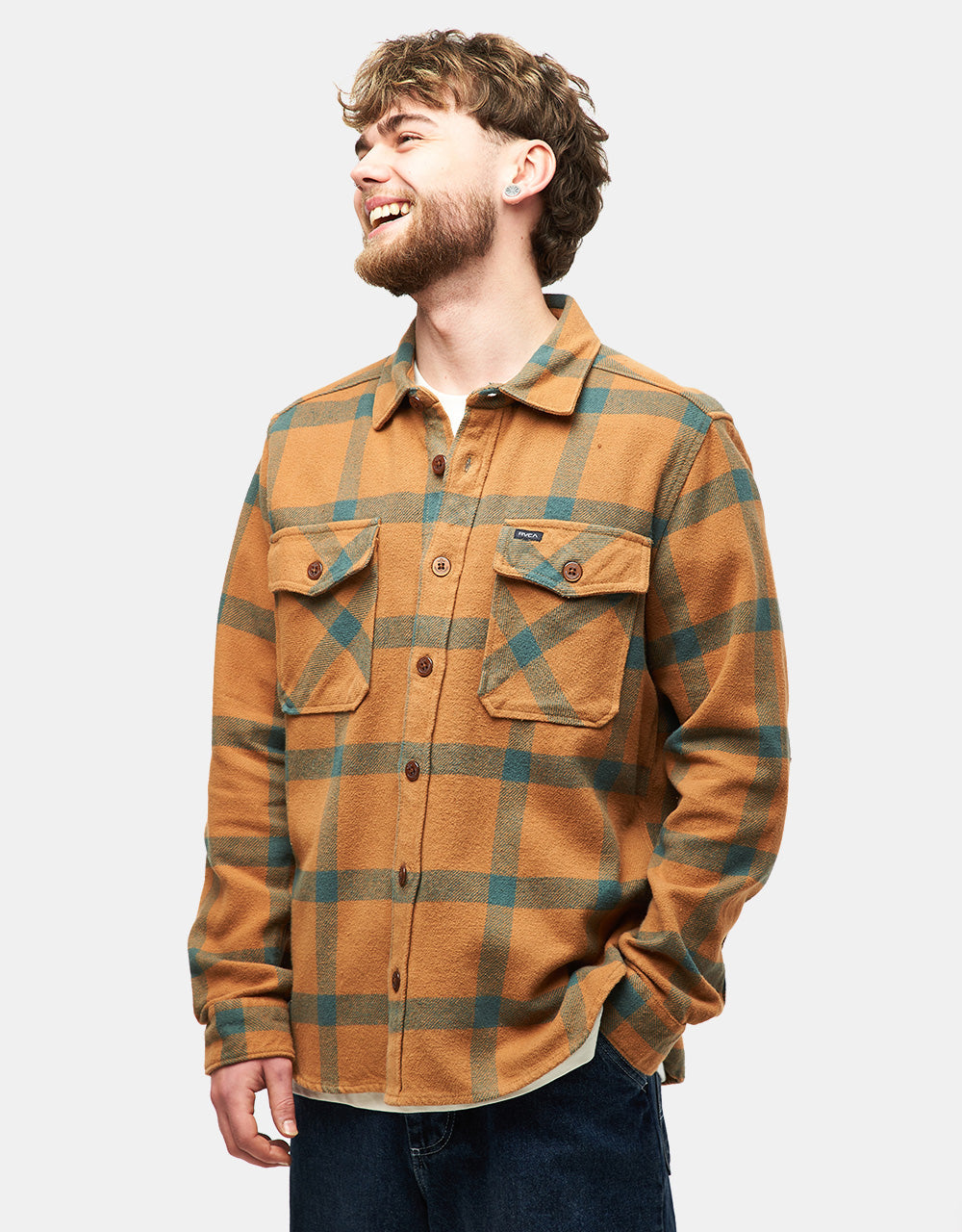 RVCA VA CPO L/S Shirt - Camel