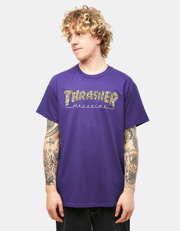 Thrasher Smile T-Shirt - Purple