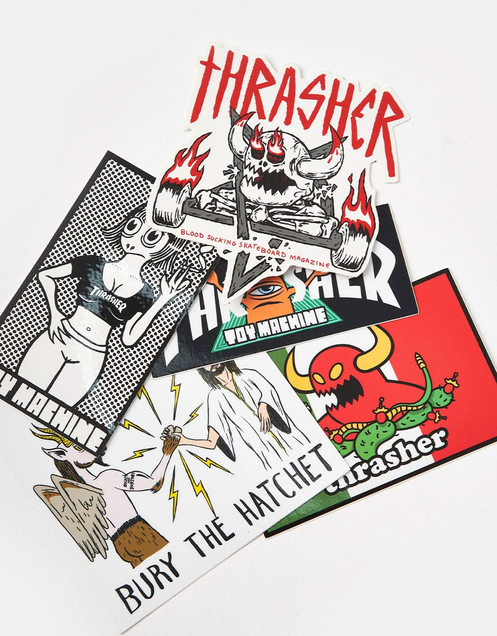 Thrasher x Toy Machine Sticker Pack (x5)