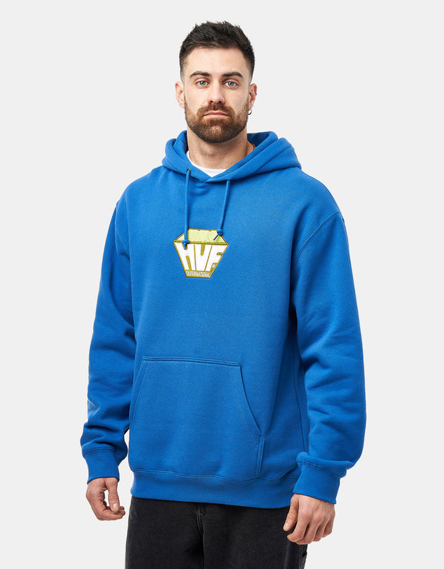 HUF Big Block Pullover Hoodie - Cobalt Blue