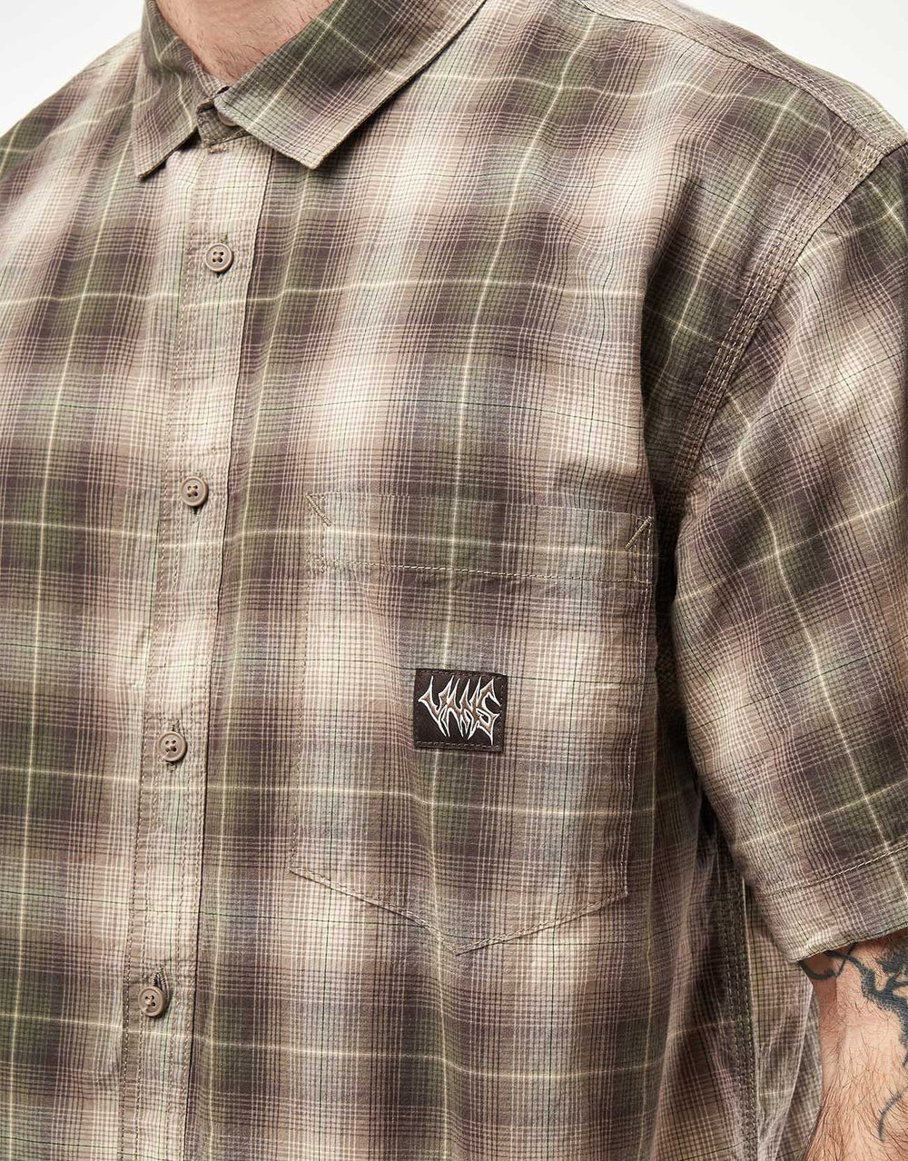 Vans Plaid S/S Shirt - Walnut