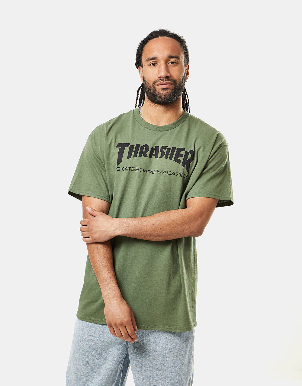 Thrasher Skate Mag T-Shirt - Army Green – Route One
