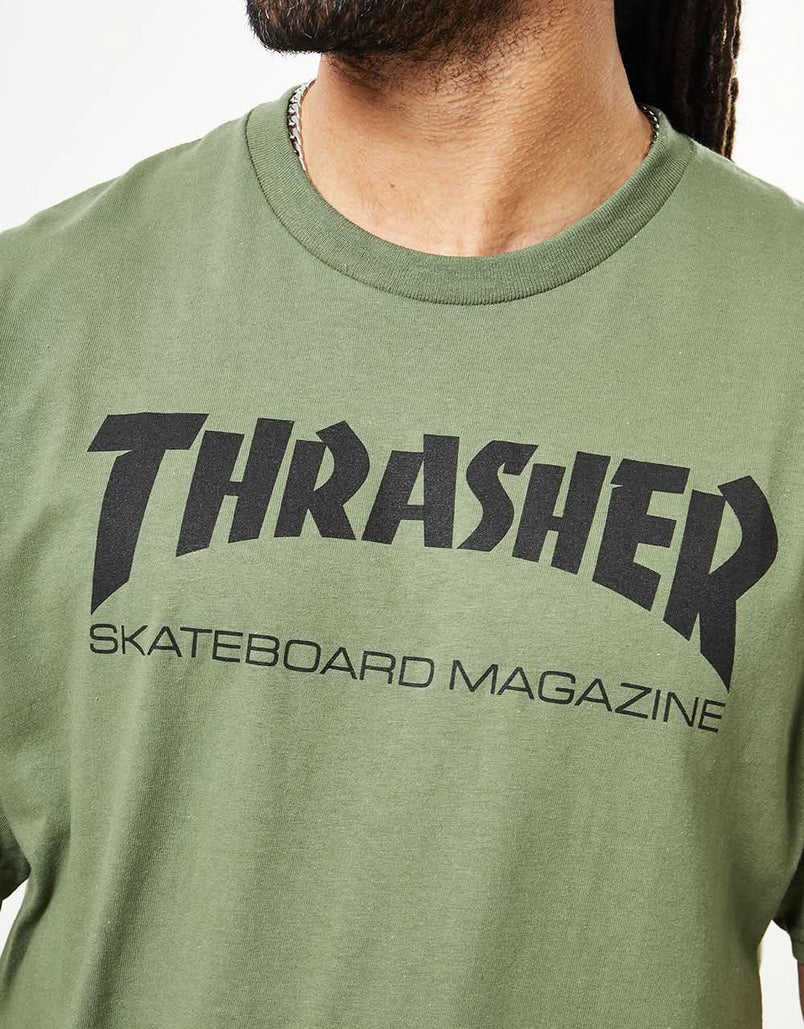 Thrasher Skate Mag T-Shirt - Army Green – Route One