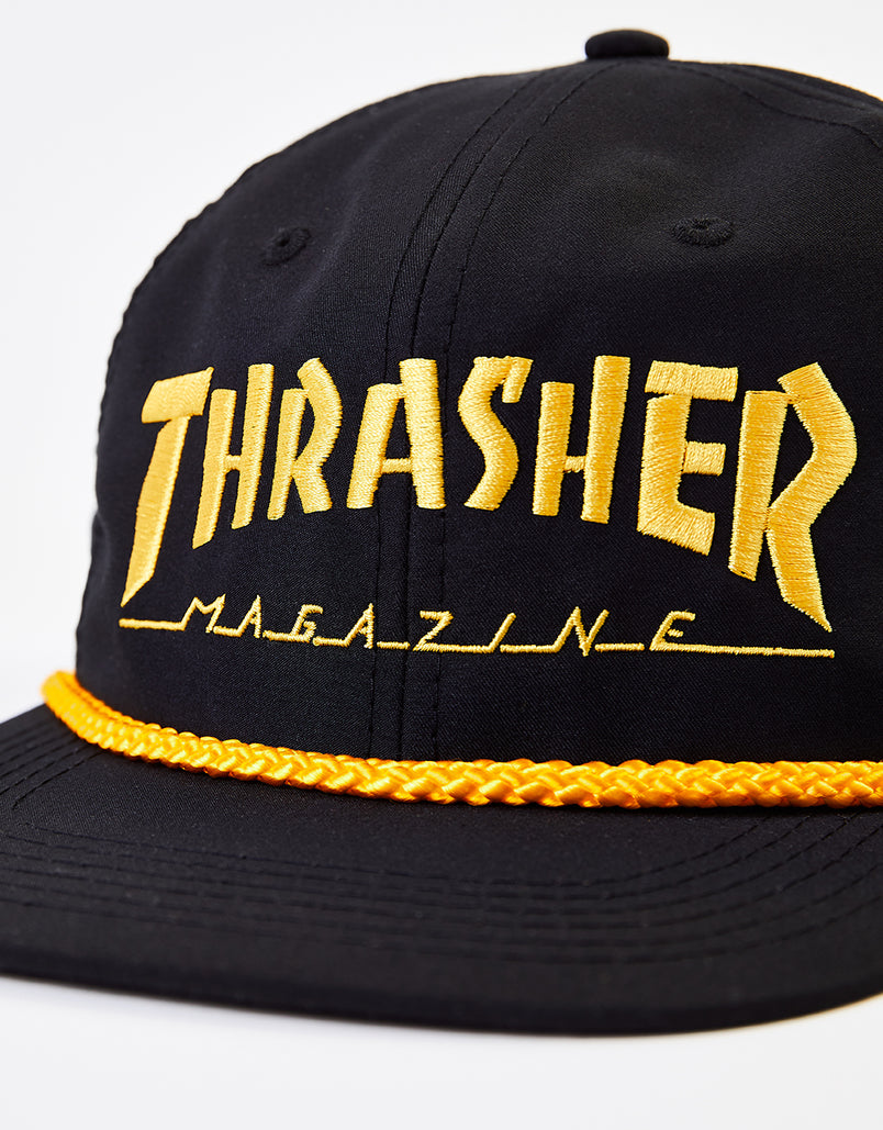 Thrasher Rope Snapback Cap - Black/Yellow – Route One