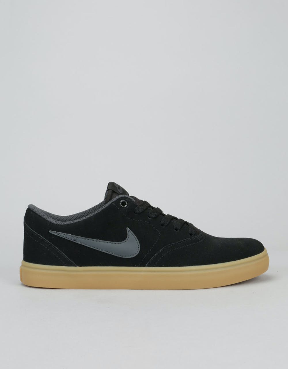 Nike SB Check Solarsoft Skate Shoes - Black/Anthracite -Gum Dark Brown –  Route One