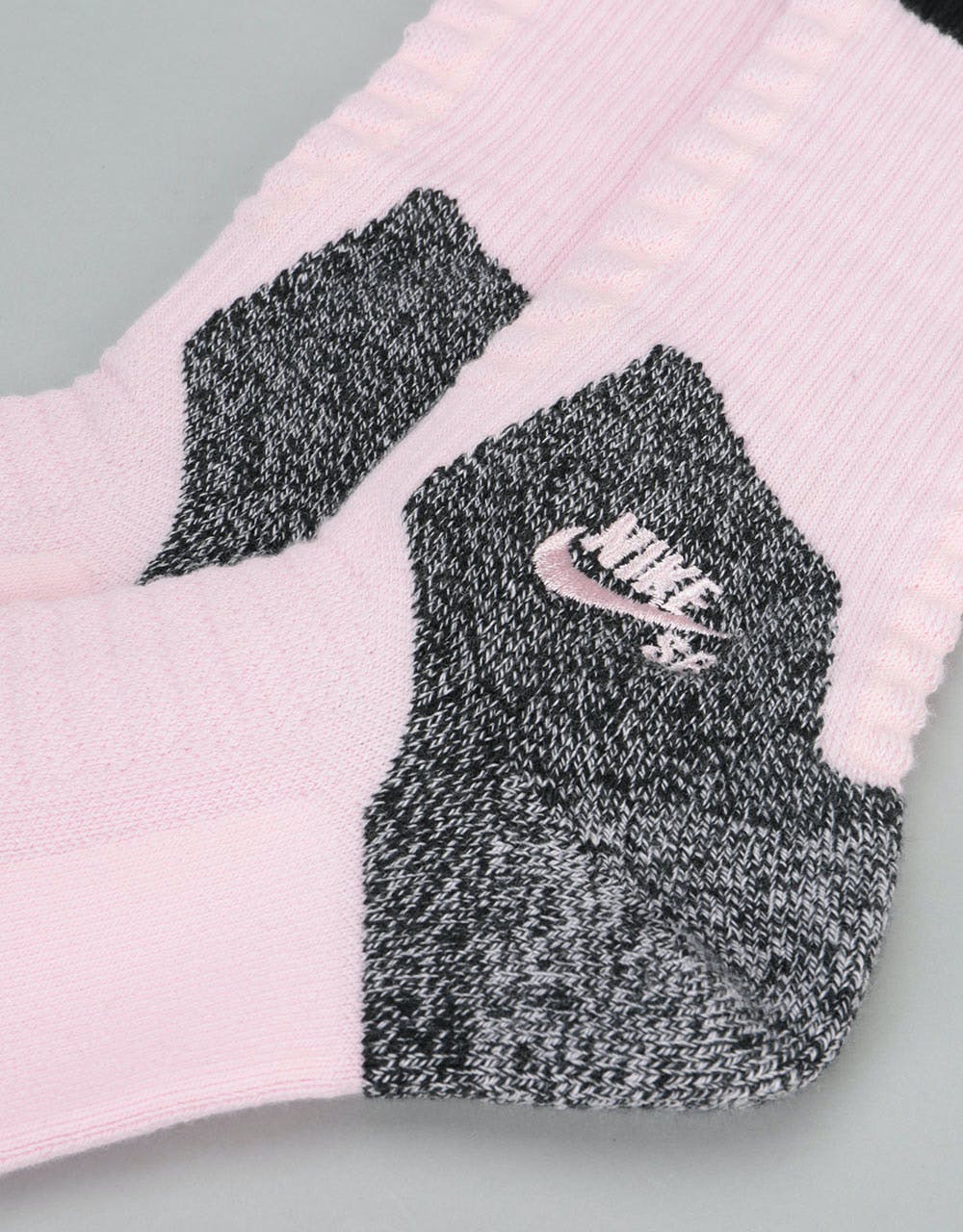 Nike SB Elite Skate 2.0 Crew Socks - Prism Pink/Black/Black – Route One