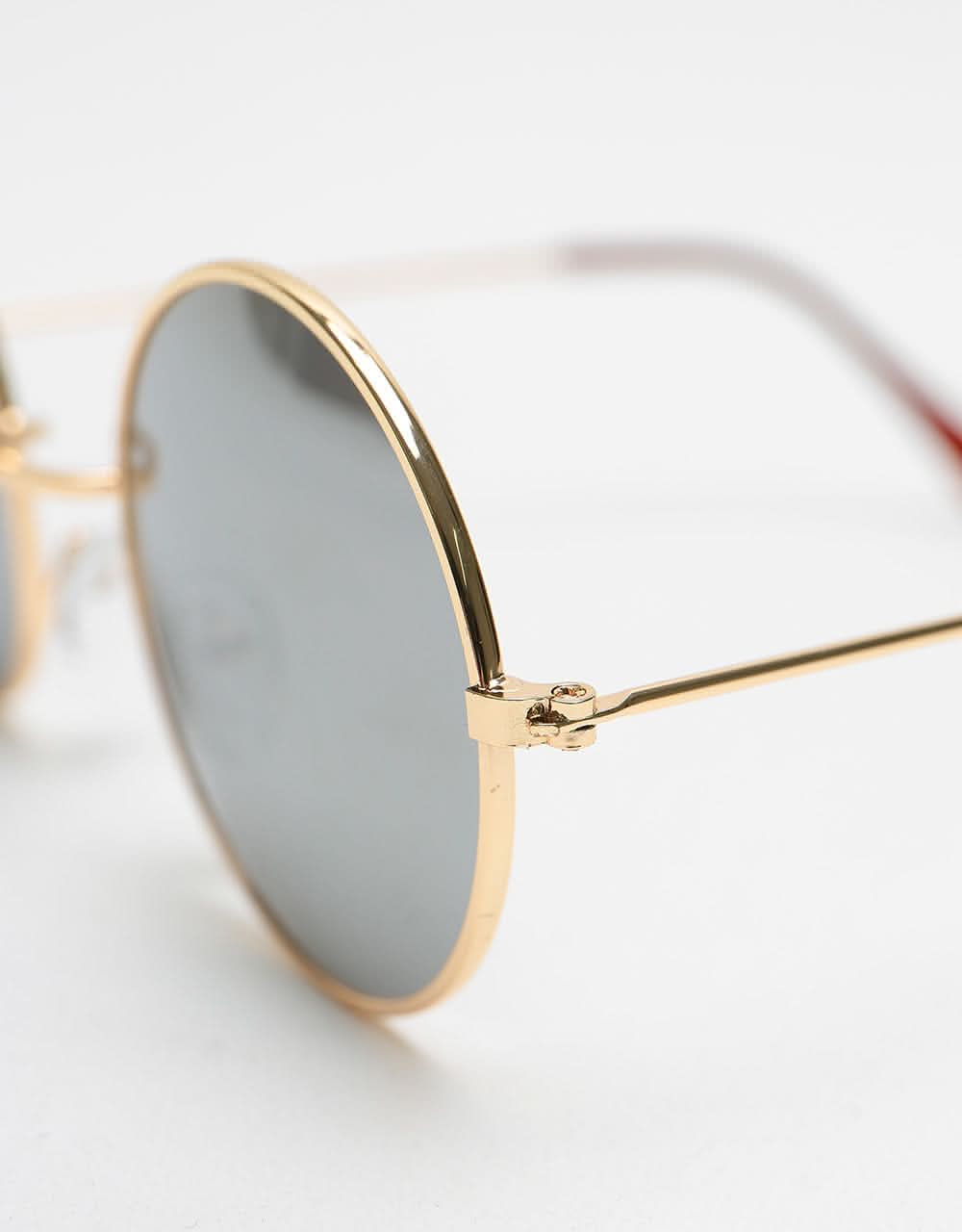 Round gold rimmed clearance sunglasses