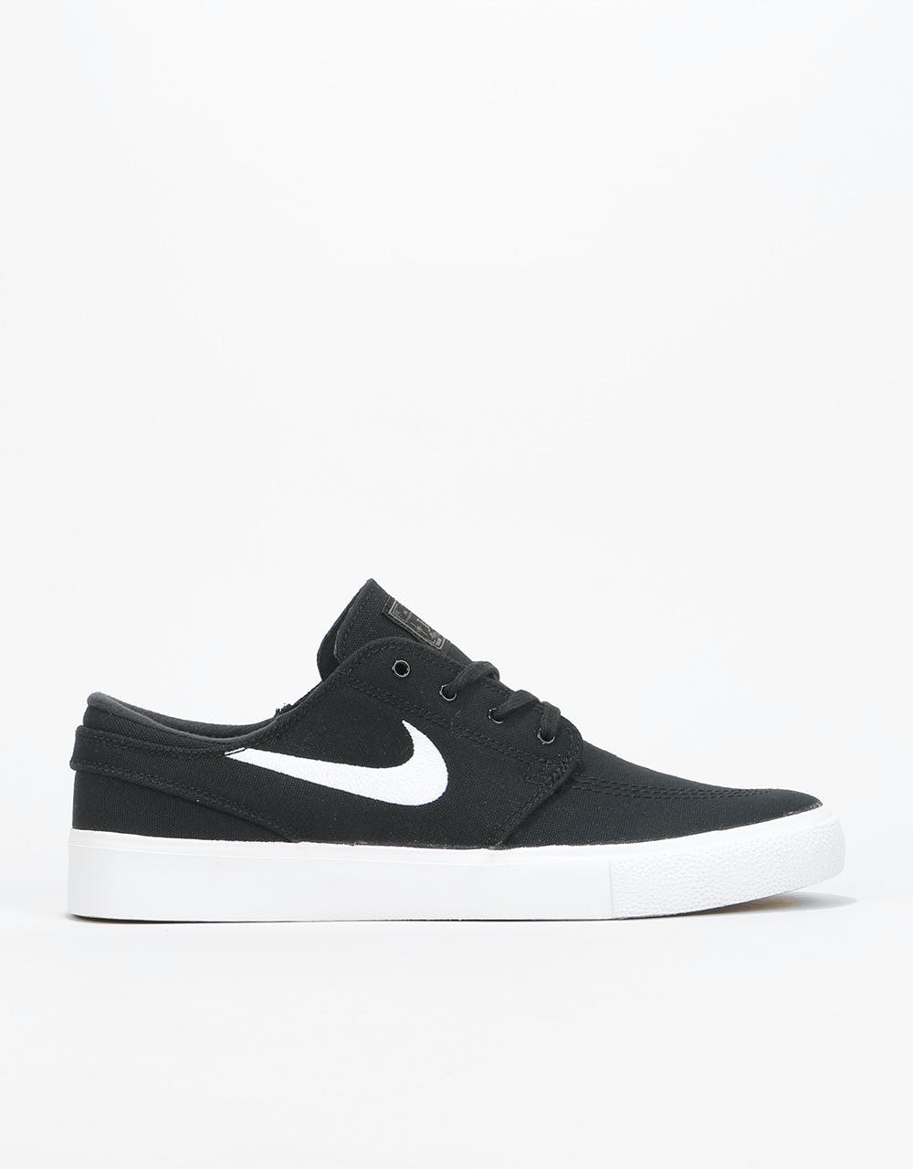 Nike SB Zoom Janoski RM Canvas Skate Shoes - Black/White-Thunder Grey –  Route One