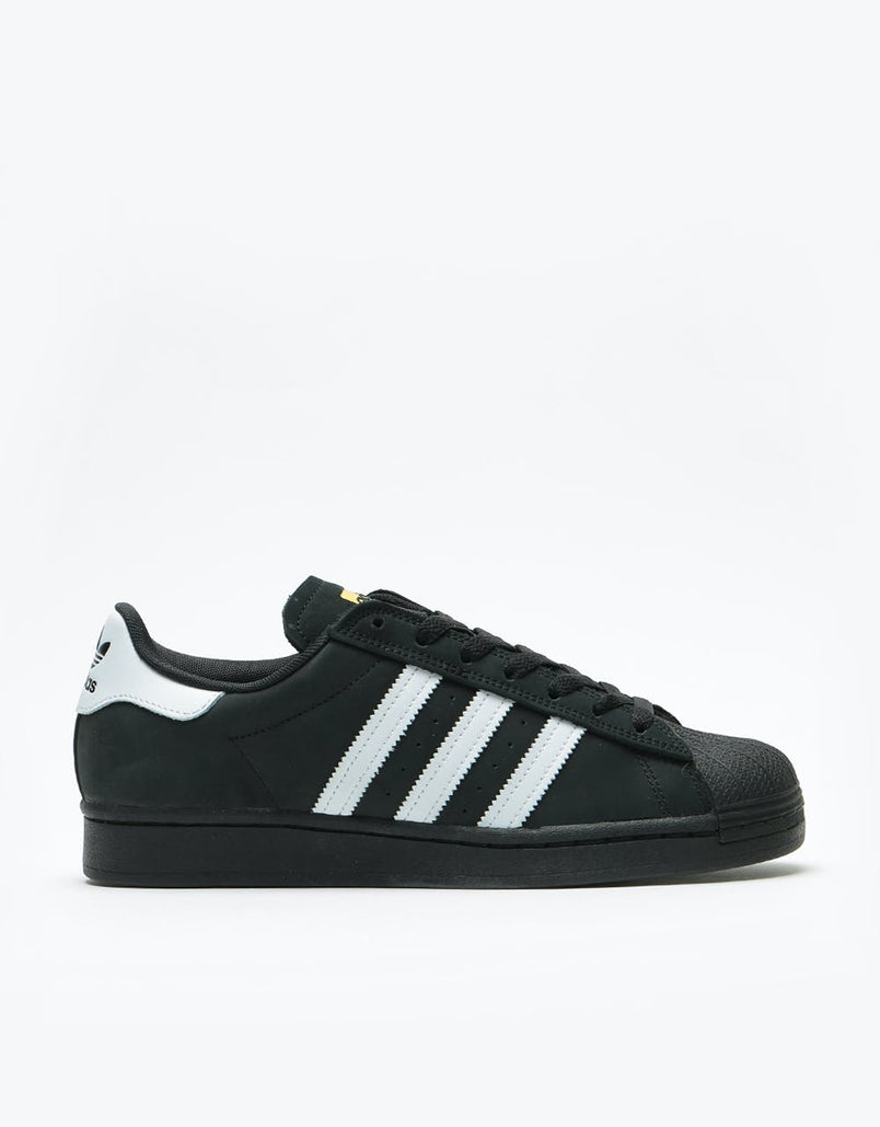 adidas Superstar Skate Shoes - Core Black/White/Gold Metallic – Route One