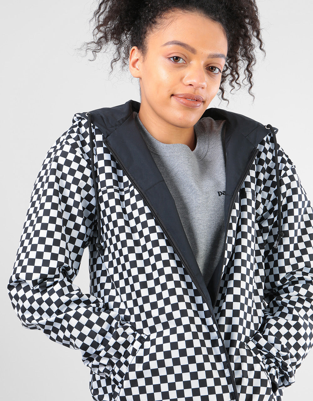 Vans Womens Mercy Reversible Parka Jacket - Checkerboard – Route One