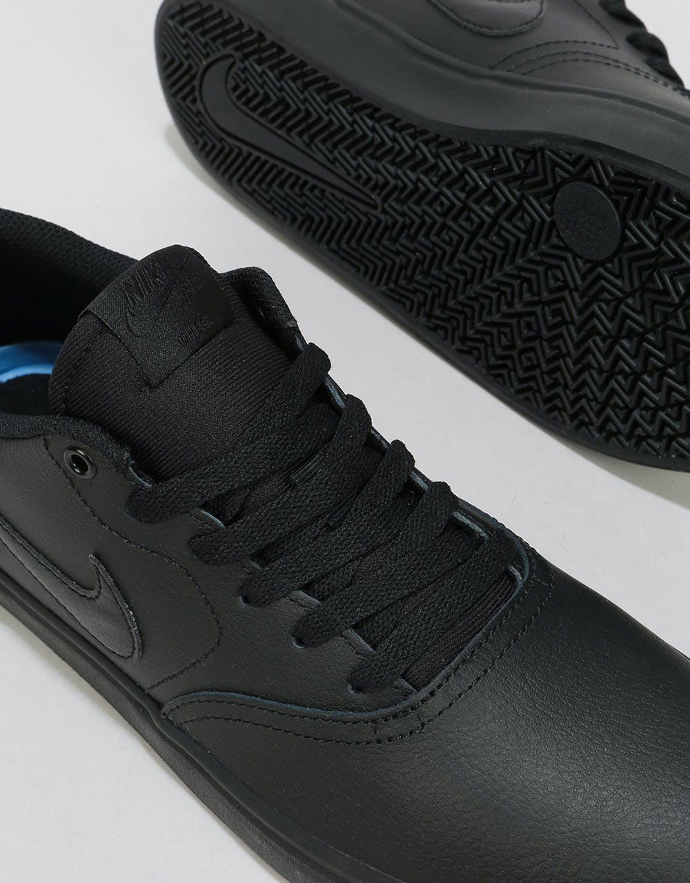 Nike SB Check Solarsoft Skate Shoes - Black/Black-Gunsmoke – Route One