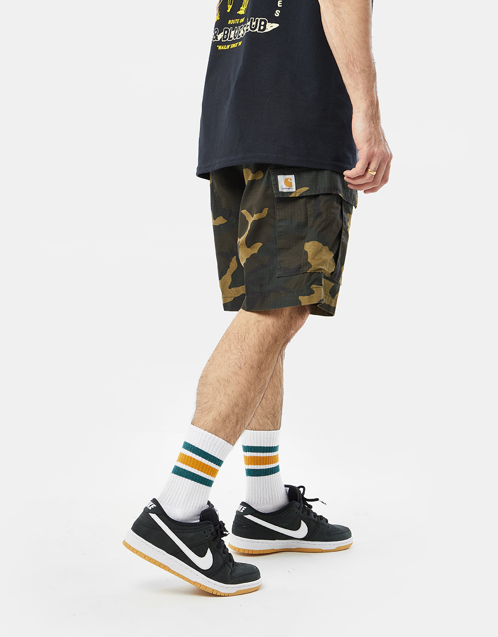 Carhartt WIP Aviation Short - Camo Laurel (Rinsed) – Route One