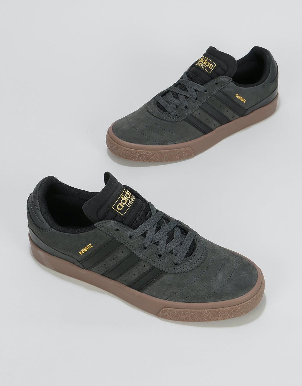 adidas Busenitz Vulc Skate Shoes - Solid Grey/Core Black/Gum – Route One