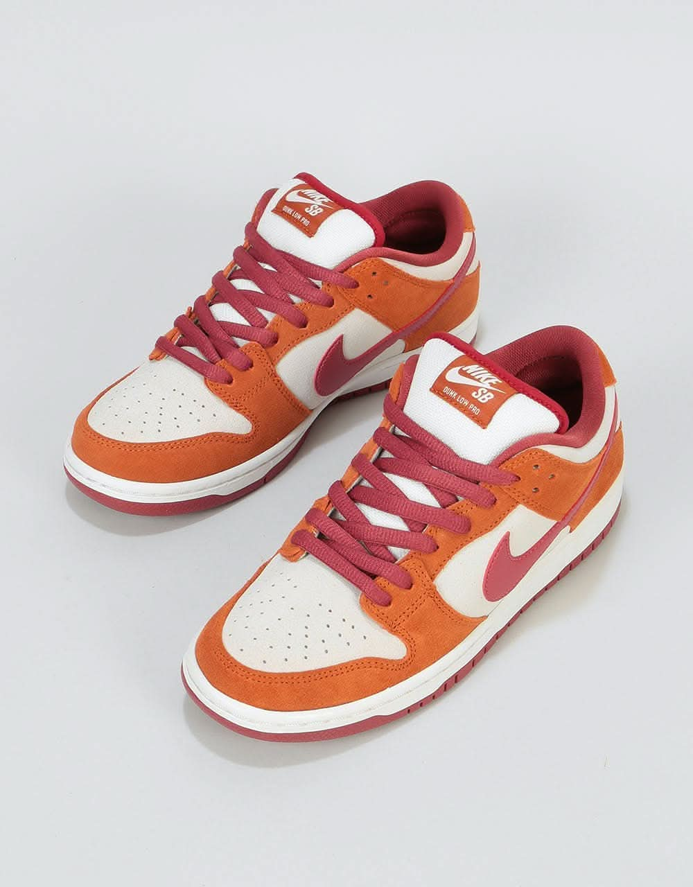 Nike SB Dunk Low Pro Skate Shoes - Dark Russet/Cedar-Summit White