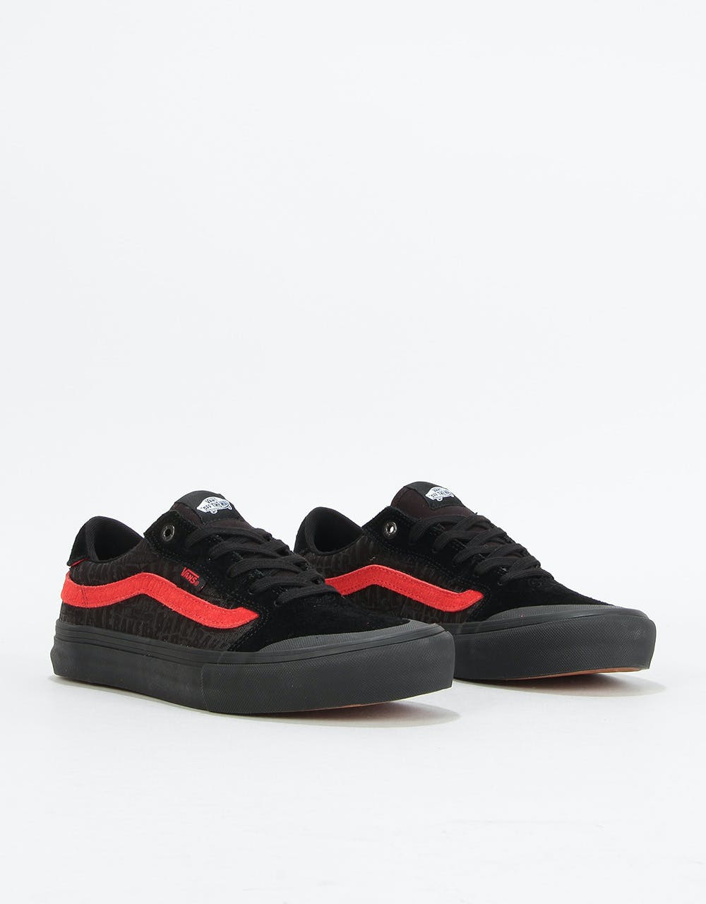 Vans Style 112 Pro Skate Shoes - (Baker) Black/Black/Red – Route One