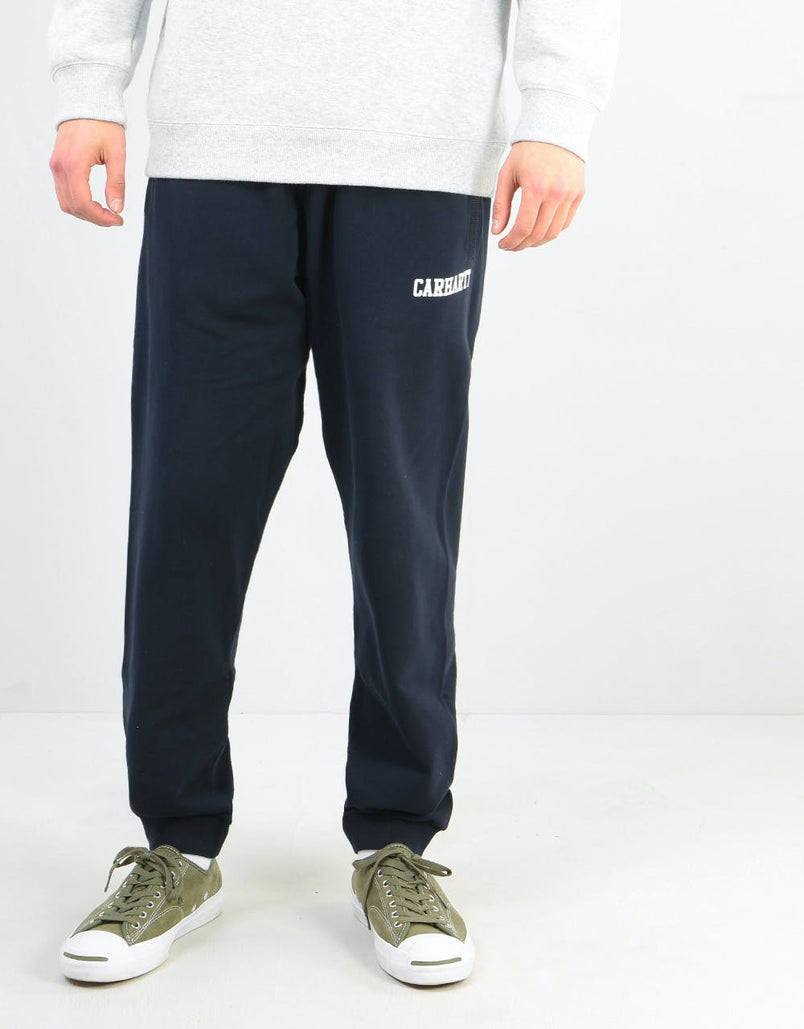 Carhartt WIP College Sweatpants - Dark Navy/White – Route One