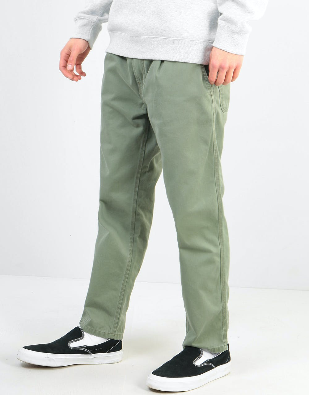 Carhartt WIP Abbott Pant - Green (Stone Washed) – Route One