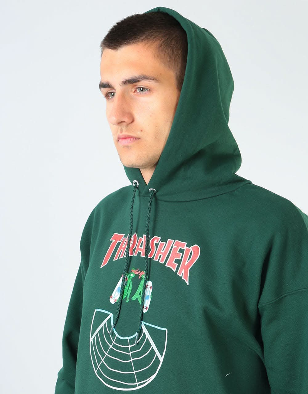 Thrasher Doubles Pullover Hoodie - Forest