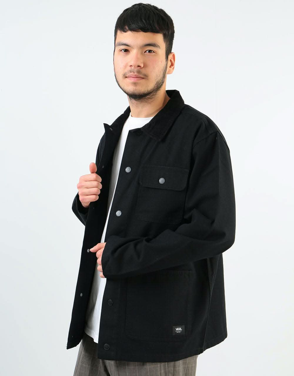 Vans drill chore coat on sale black