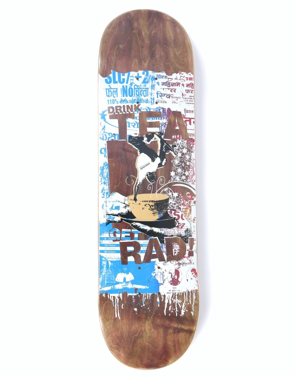 Lovenskate Drink Chai Get Rad Skateboard Deck - 8.5"