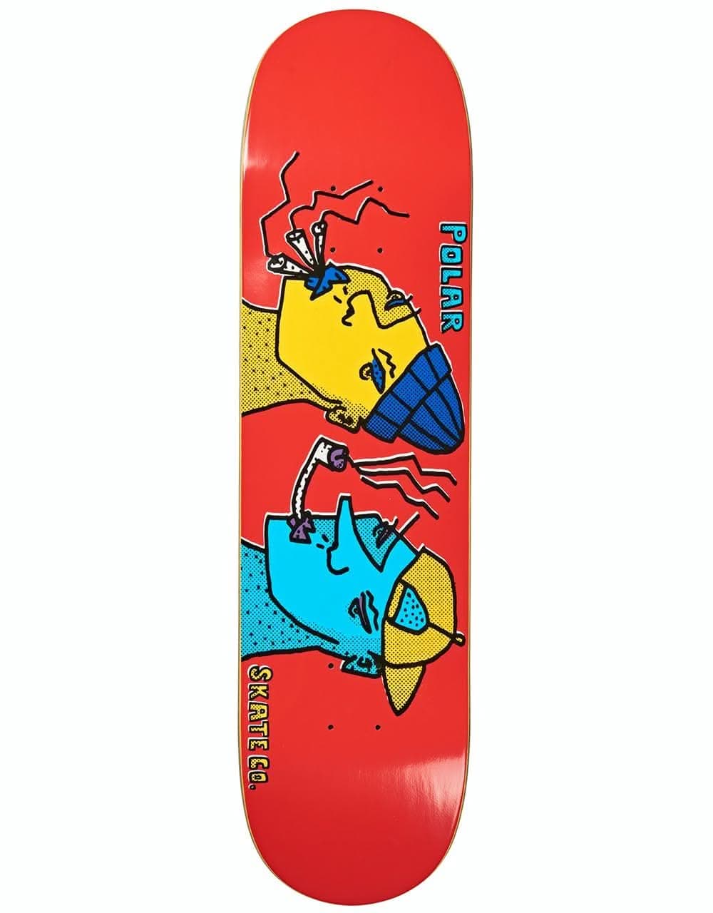 Polar Smoking Heads Skateboard Deck - 8"