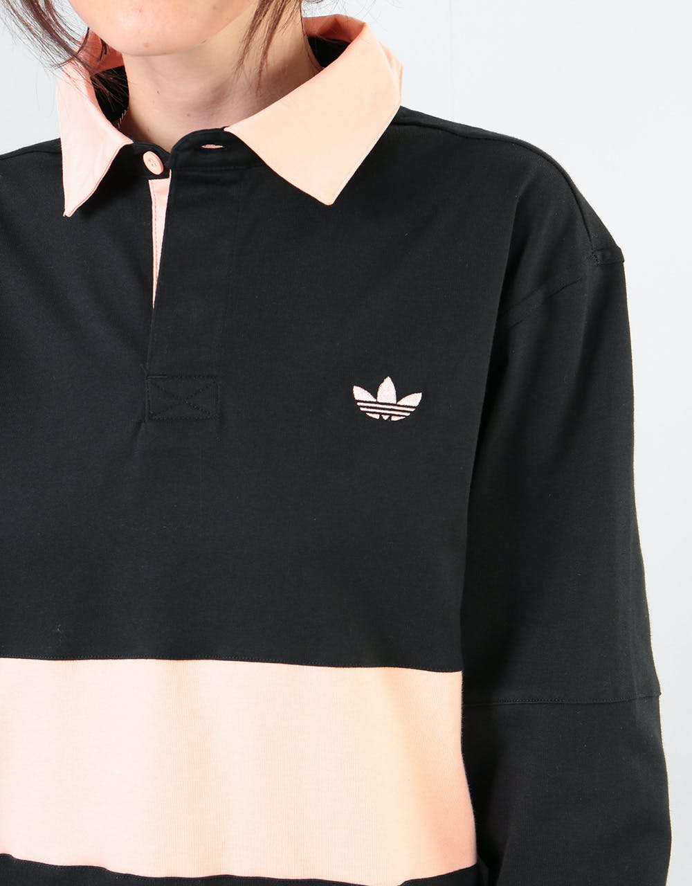 adidas Nora L/S Polo Shirt - Black/Glow Pink – Route One