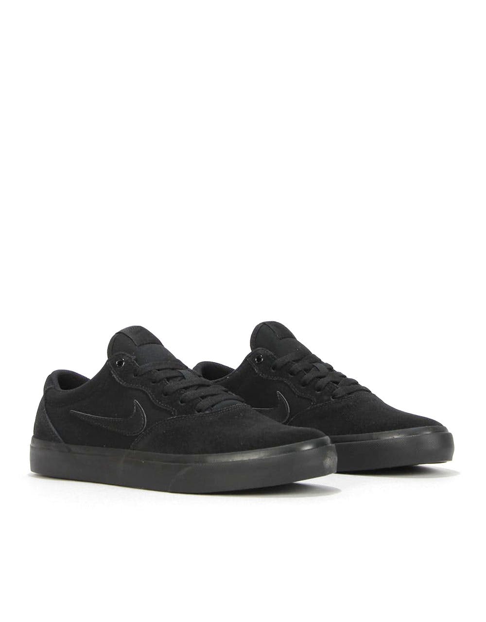 Nike SB Chron Solarsoft Skate Shoes - Black/Black-Black-Black – Route One