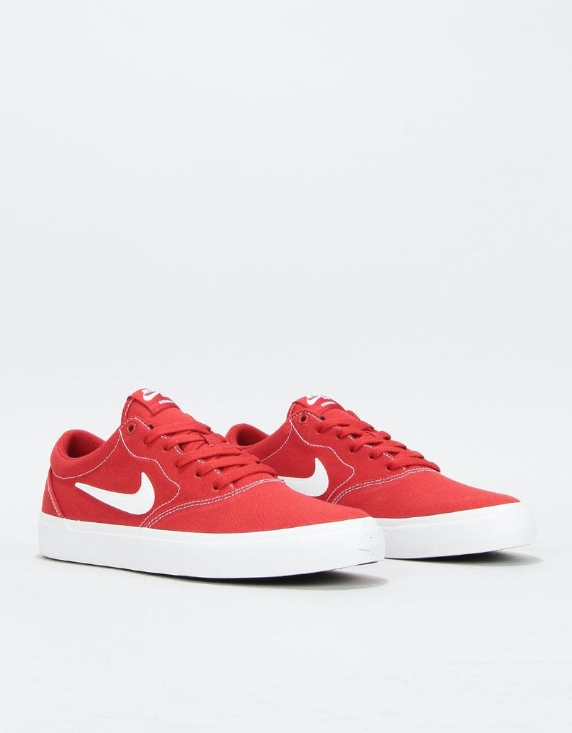 Nike SB Charge Solarsoft Canvas Skate Shoes - Mystic Red/White-Black –  Route One