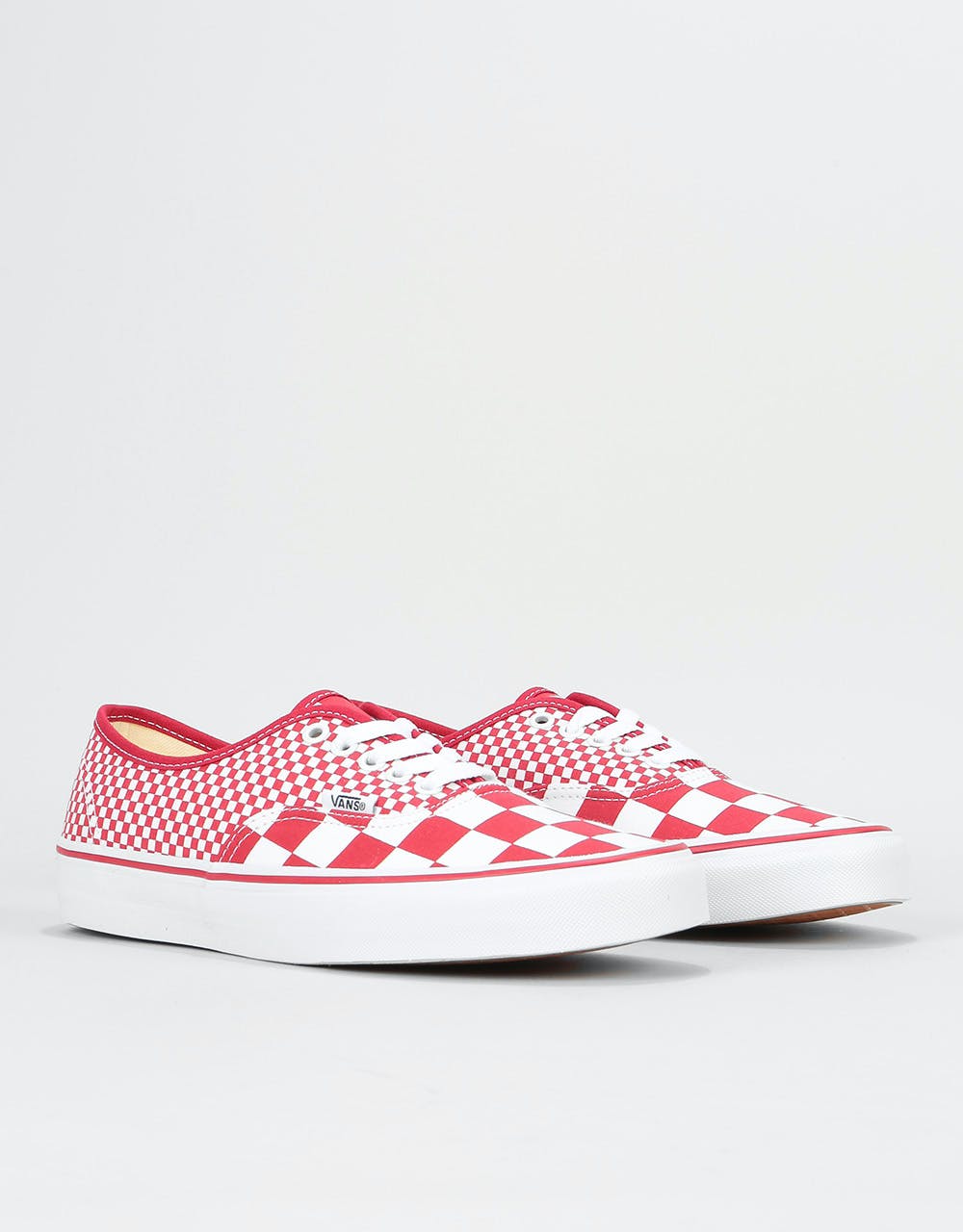 Vans Authentic Skate Shoes - (Mix Checker) Chili Pepper/True White – Route  One
