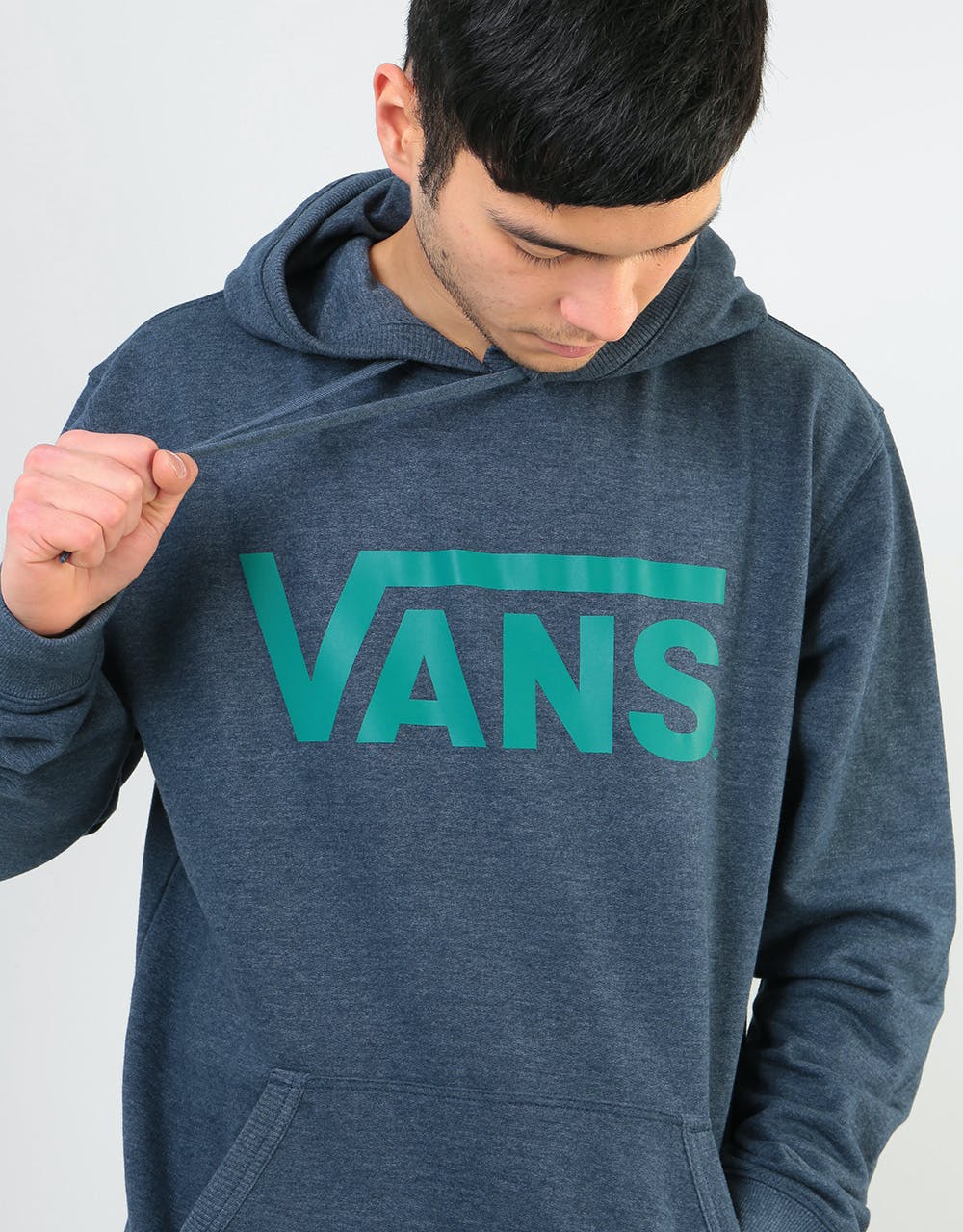 Vans Classic Pullover Hoodie - Dress Blues Heather/Quetzal – Route One