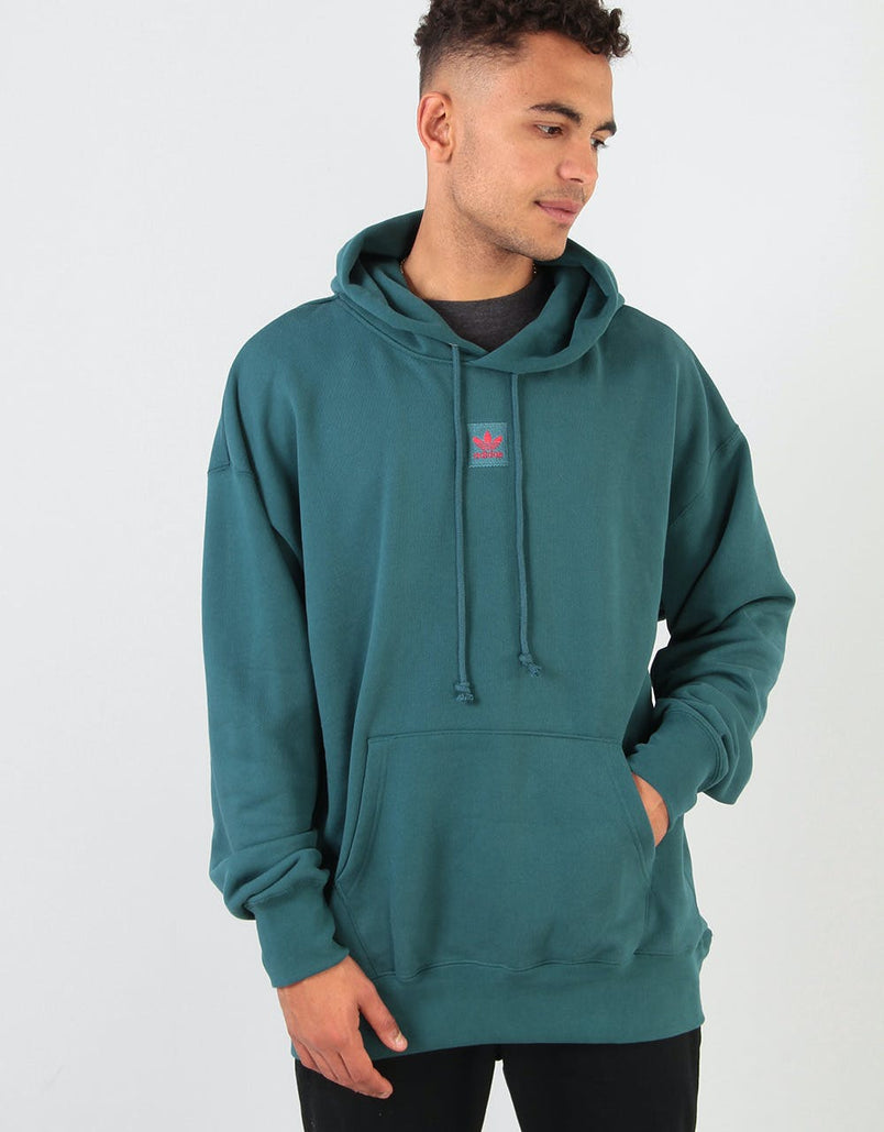 adidas Team Pullover Hoodie - Viridian/Power Red – Route One