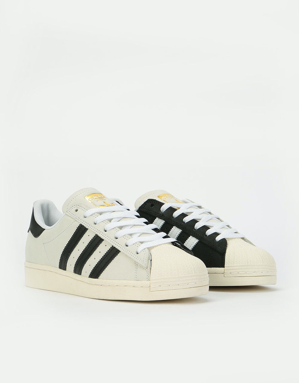 adidas Superstar 50 Skate Shoes - White/Core Black/Gold Metallic – Route One