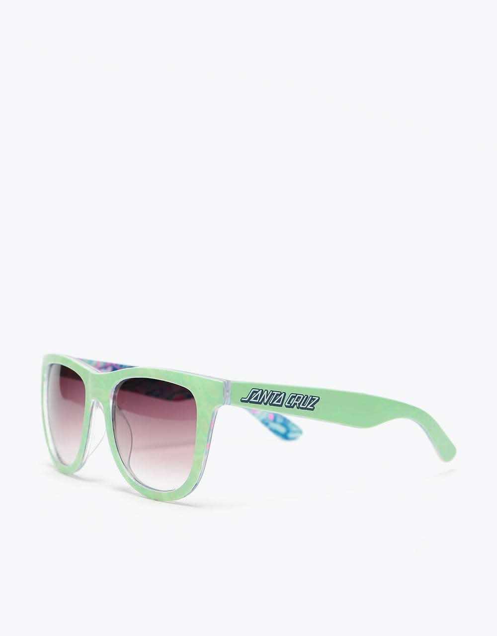 Santa Cruz Kendall Snake Sunglasses - Mint/Printed