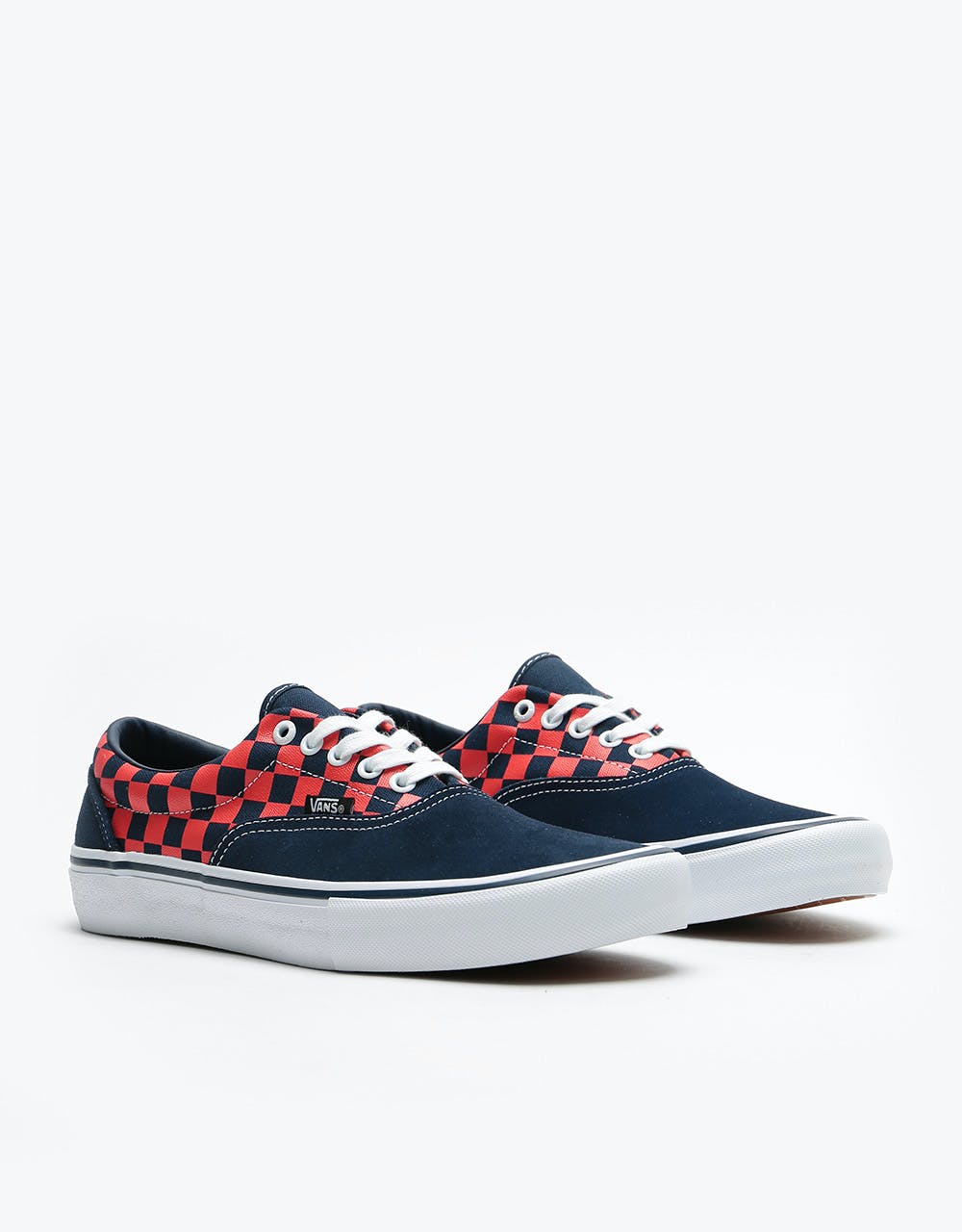 Vans Era Pro Skate Shoes - (Checkerboard) Navy/Orange – Route One