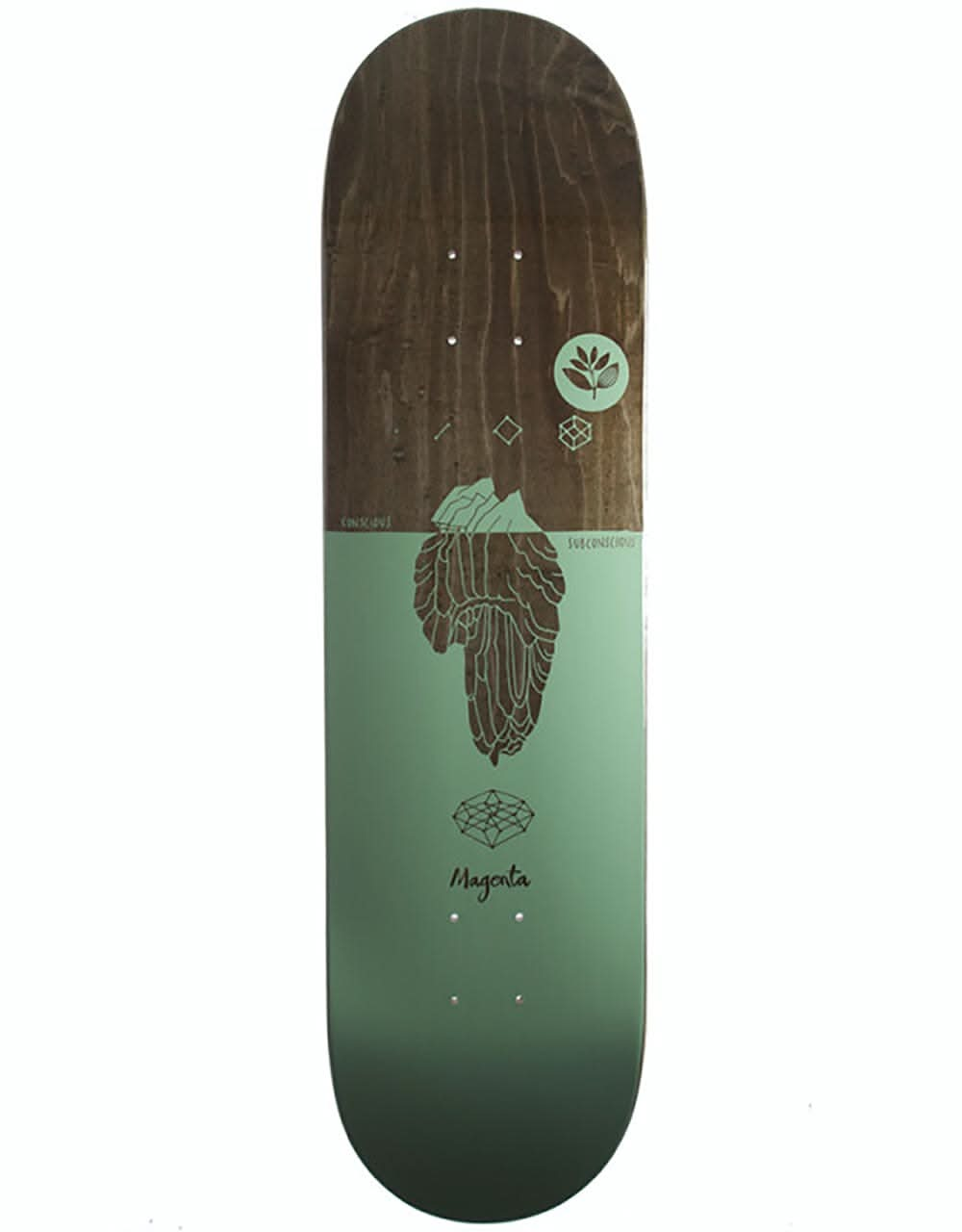 Magenta Iceberg Skateboard Deck - 8.125"