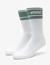 Obey Cooper II Socks - White/Oil Blue