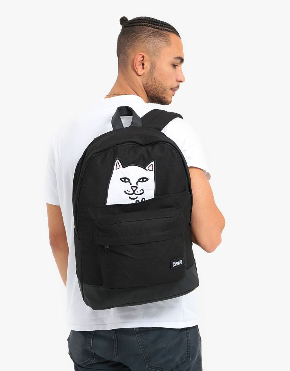 RIPNDIP Lord Nermal Velcro Hands Backpack  - Black