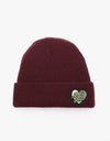 Santa Cruz Heart Dot Beanie - Port