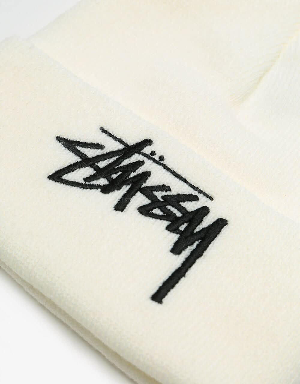 Stüssy Big Stock Cuff Beanie - Off White