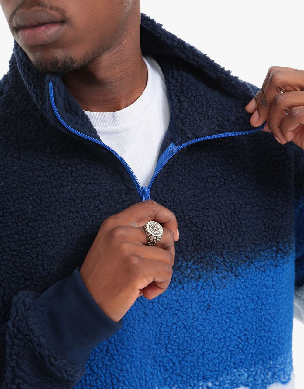 Vans Cozy Sherpa 1/4 Zip - Victoria Blue