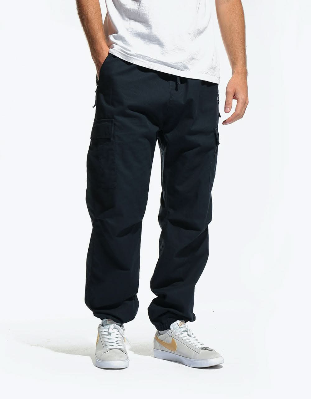 Carhartt WIP Cargo Jogger Dark Navy Rinsed Route One