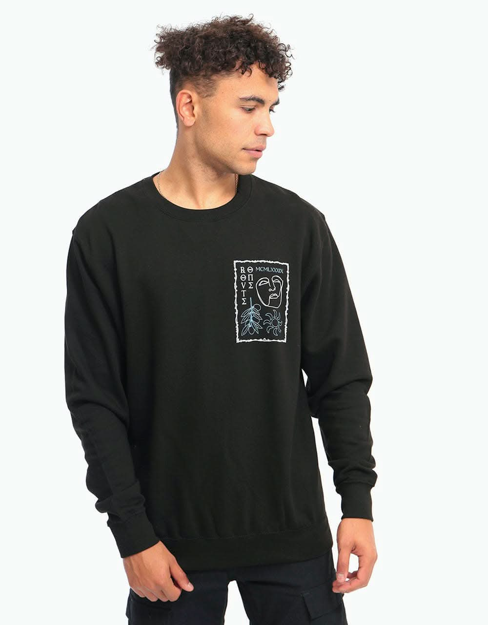 Route One Rome Sweatshirt - Black