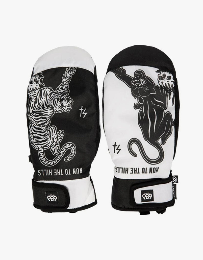 686 x Sketchy Tank Mountain Snowboard Mitts - Big Cats – Route One