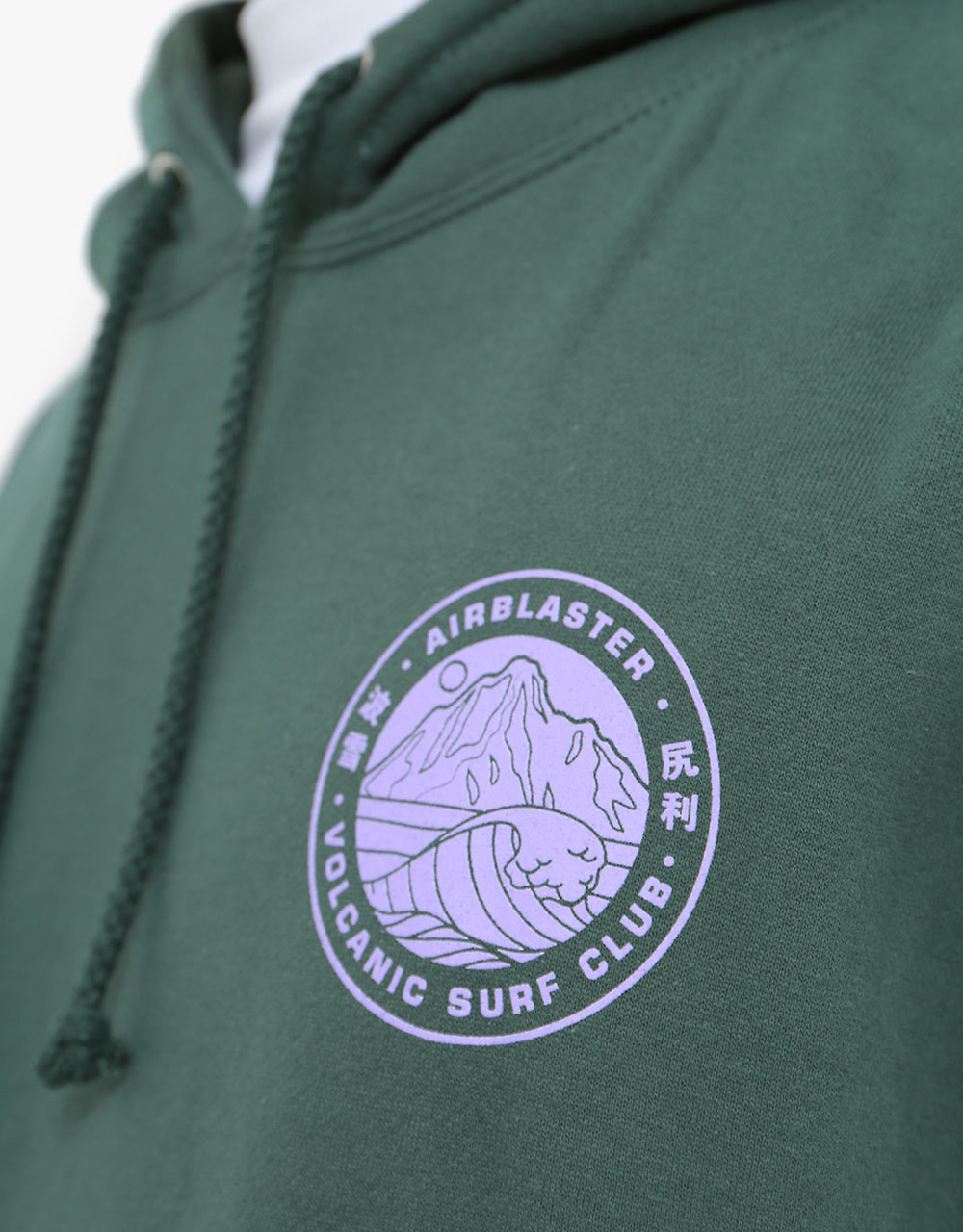 Airblaster Volcanic Surf Club Pullover Hoodie Night Spruce